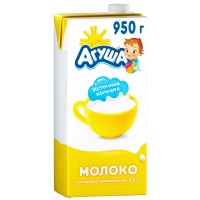 Молоко Агуша обогащенное витаминами и йодом, 3.2% 925 мл с 3 лет