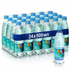 Вода минеральная Bon Aqua (Бон Аква) без газа 0,5л, 24 шт. в уп.