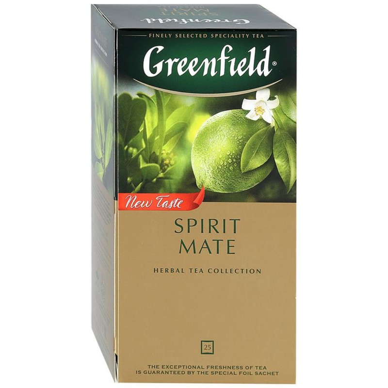 Чай Greenfield Spirit Mate травяной, 25 пакетиков, Продукты питания, Чай, Кофе, Greenfield - купить с доставкой