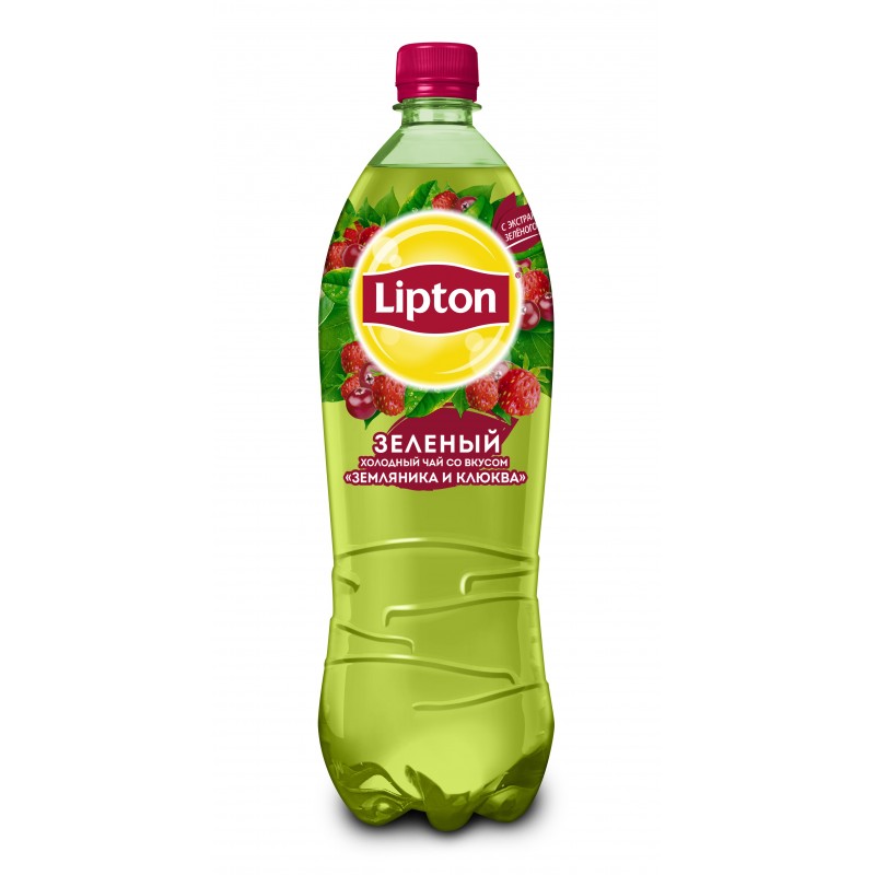 Чай Lipton Зеленый Клюква-Земляника 1 л, 12 шт. в уп., Холодный чай, Холодный Чай Липтон, PepsiCo - купить с доставкой