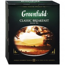 Чай черный Greenfield Classic Breakfast, 100 пактиков