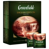 Чай в пакетиках черный Greenfield English Edition, 100 пакетиков
