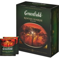 Чай в пакетиках черный Greenfield Kenyan Sunrise, 100 пакетиков