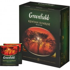 Чай в пакетиках черный Greenfield Kenyan Sunrise, 100 пакетиков