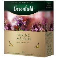 Чай в пакетиках черный Greenfield Spring Melody, 100 пакетиков