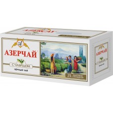 Черный чай Азерчай с чабрецом 25 пакетиков