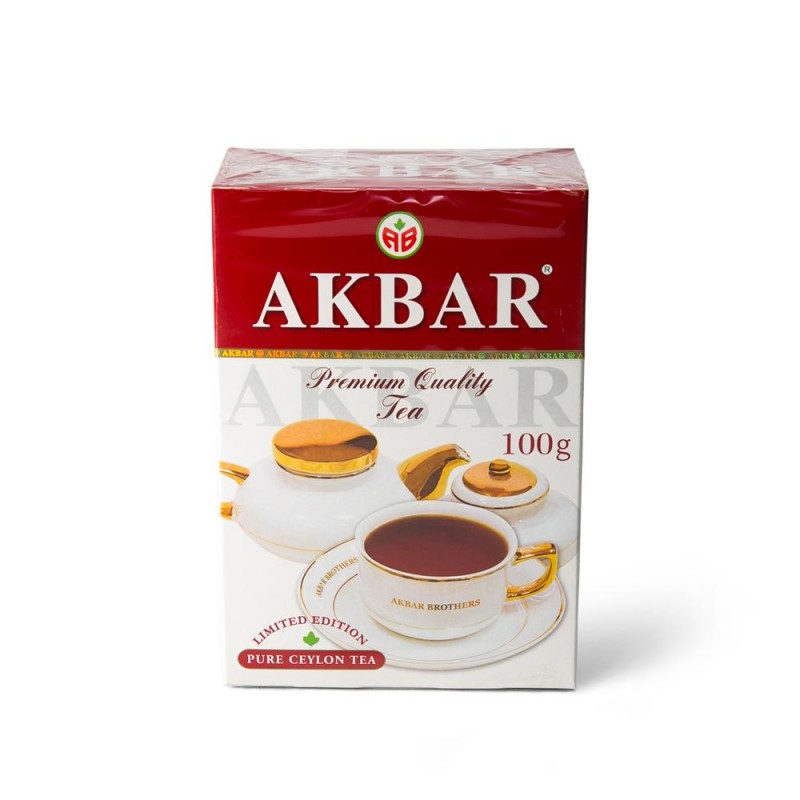 Чай Акбар красно-белый крупный лист 100гр купить продукты с доставкой  - интернет-магазин Добродуша