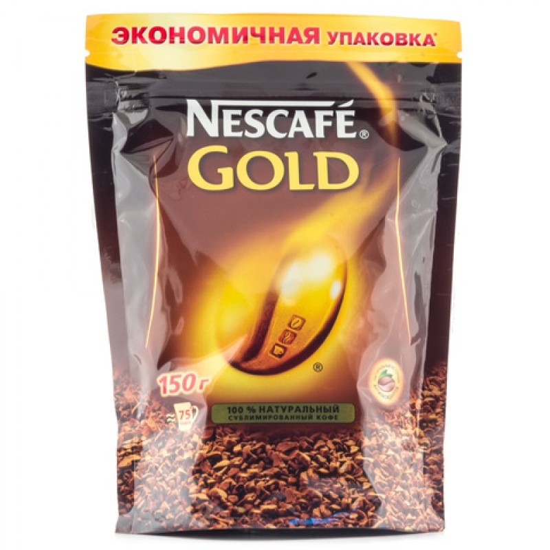 Кофе Нескафе Голд 150гр м/у купить продукты с доставкой  - интернет-магазин Добродуша