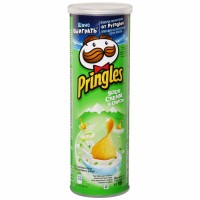 Чипсы картофельные Pringles Сметана и Лук 165 г, 19 шт. в уп.
