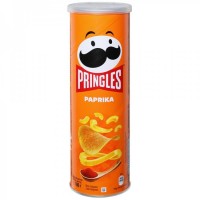 Чипсы картофельные Pringles со вкусом паприки, 165 г, 19 шт. в уп.