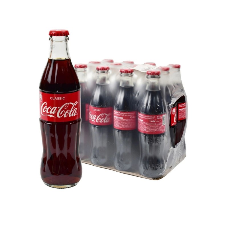 Кока-Кола 0,33л стекло, 15 шт в упаковке Грузия - Газированные напитки  Coca-Cola купить продукты с доставкой