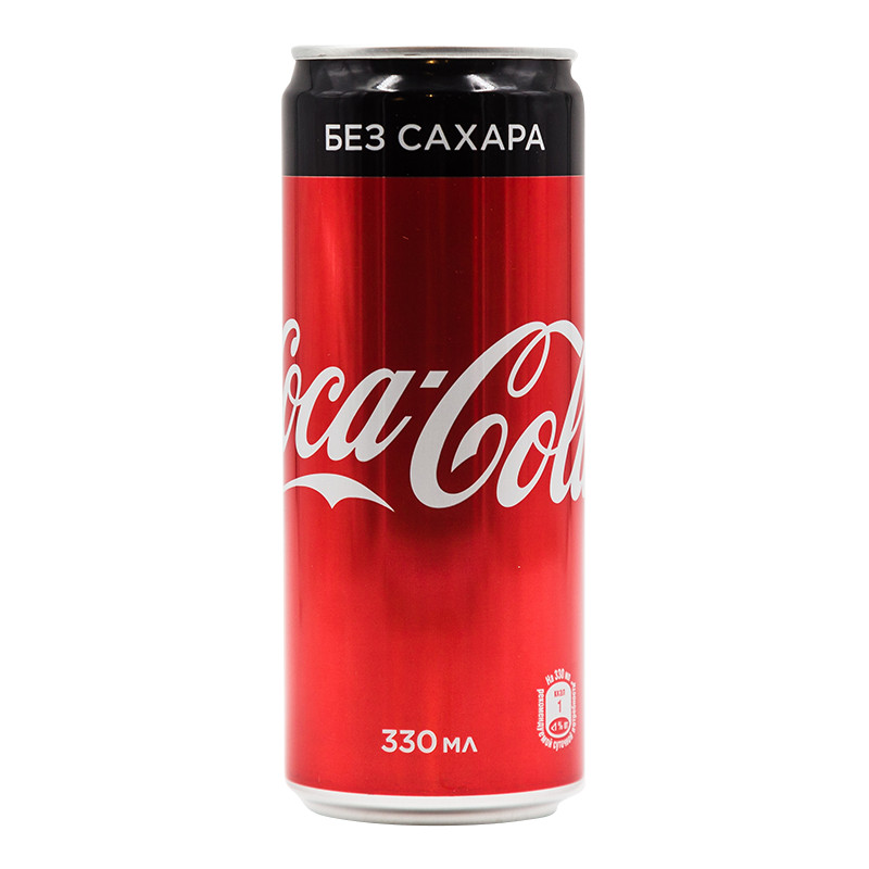 Кока Кола Зеро 0,33 л ж/б 15 шт в уп. Georgia купить продукты с доставкой  - интернет-магазин Добродуша