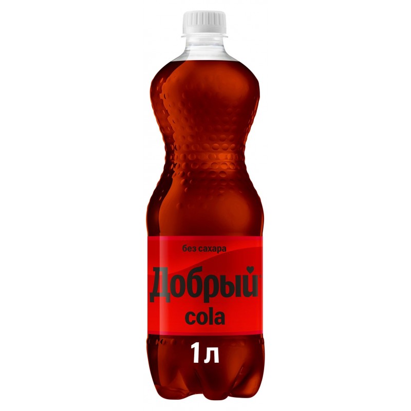 Добрый Cola без сахара 1 л 12 шт. в упак. купить продукты с доставкой  - интернет-магазин Добродуша
