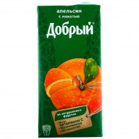 Сок Добрый Апельсин 2 л, 6 шт. в уп.