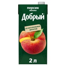 Сок Добрый Персик-Яблоко 1,93л, 6 шт. в уп.
