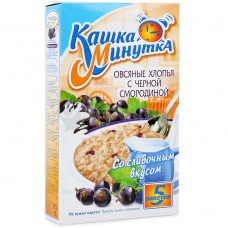 Каша "Минутка" сливочная черная смородина со сливками 215гр