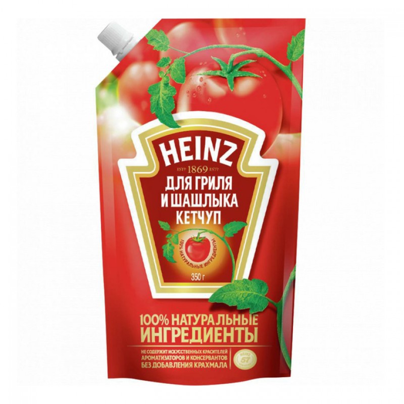 Heinz Томатный Кетчуп для гриля и шашлыка, 320 г, Консервация, Кетчупы, Heinz - купить с доставкой
