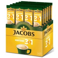 Jacobs напиток кофейный 3 в 1, 13,5 г мягкий, 24 шт. в уп.