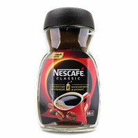 Кофе NESCAFE Classic 95 г, натуральный растворимый с добавлением натурального жареного молотого кофе, стекло