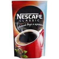 Кофе растворимый Nescafe Classic гранулированный, пакет, 130 г