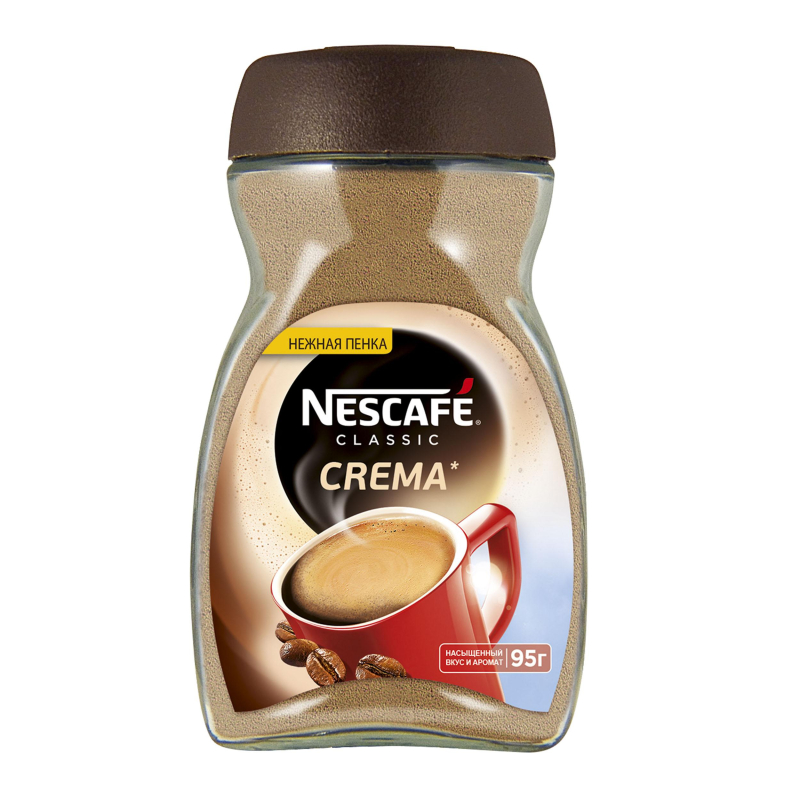 Кофе растворимый NESCAFE Classic Crema 95 г, стекло,  ,  - купить с доставкой