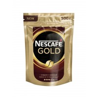 Кофе растворимый Nescafe Gold, сублимированный, тонкий помол, мягкая упаковка, 500г