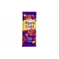 Шоколад Фундук изюм Альпен Гольд 90гр, 20 шт. в уп.