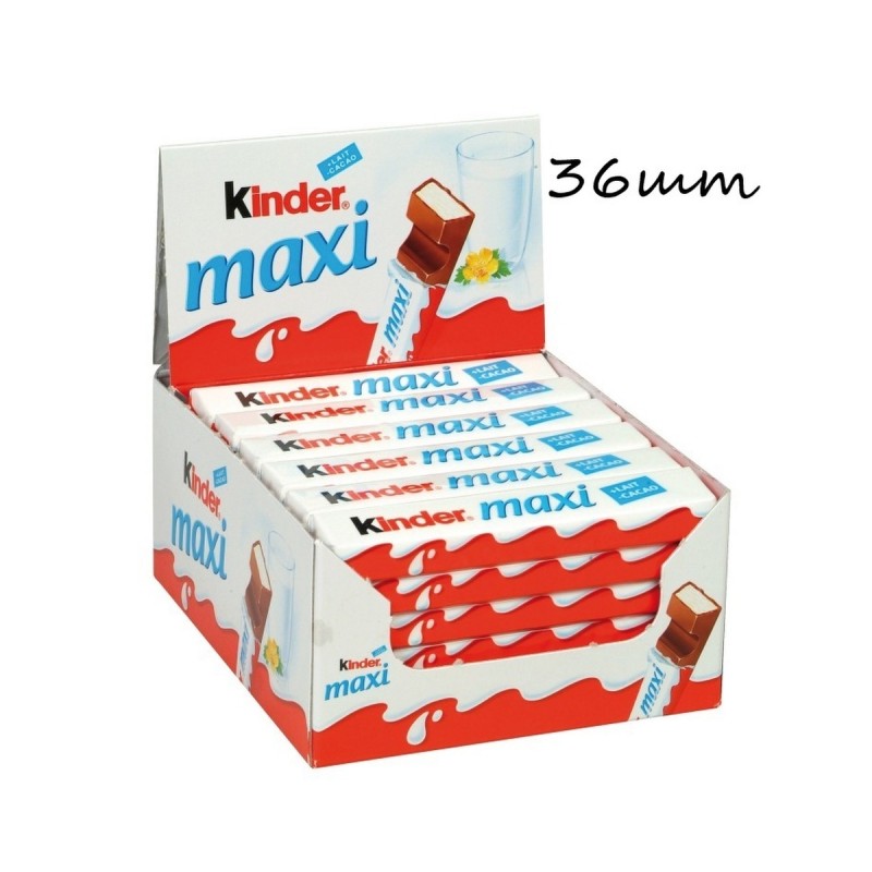 Шоколад Киндер молочный MAXI 21г, 36 шт. в уп. купить продукты с доставкой  - интернет-магазин Добродуша