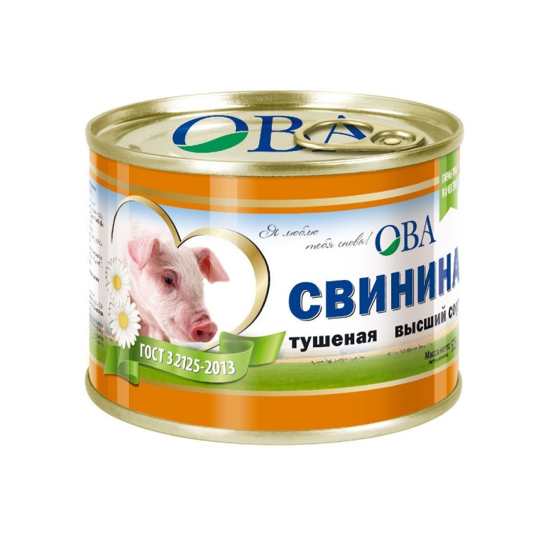 ОВА свинина в\с Дейма 525гр Калининград купить продукты с доставкой  - интернет-магазин Добродуша