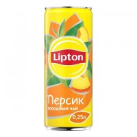 Холодный чай Lipton Персик 0,25 жб, 12 шт. в уп.