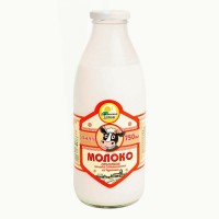 Деревенский Домик молоко 0.75 литра 3,5-4,5% отборное стекло, 6 шт. в упак.