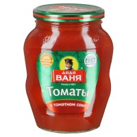 Дядя Ваня томаты в томатном соке неочищенные 0,68л стекло