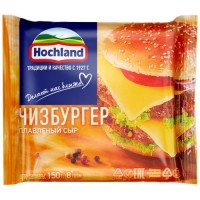 Сыр плавленый Hochland Чизбургер 45% БЗМЖ 150 г, 3 шт. в уп.