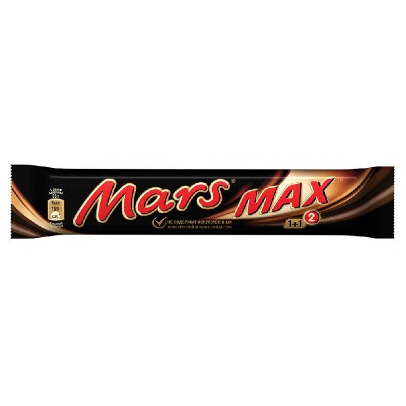 Батончик Марс 81гр. Макс, 24 шт. в уп. - Кондитерские изделия  Шоколад купить продукты с доставкой