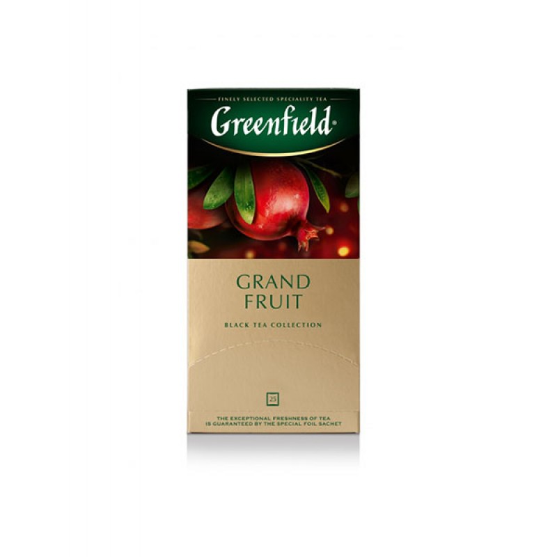 Чай Гринфилд 25пак черный Клюква-Ваниль VANILLA CRANBERRY купить продукты с доставкой  - интернет-магазин Добродуша