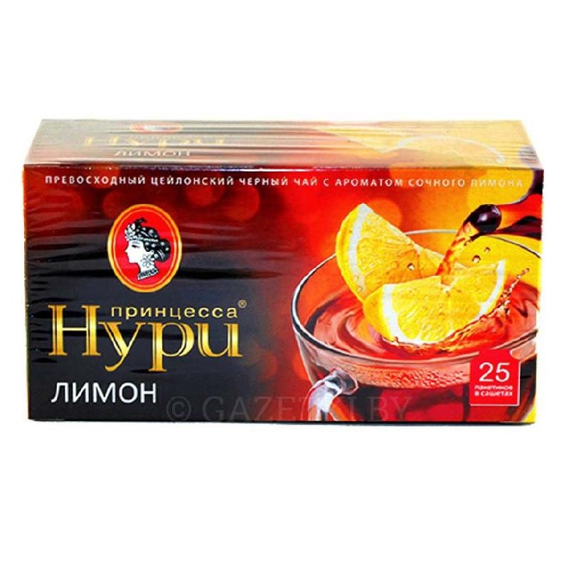 Чай Принцесса Нури 20пак Лимон купить продукты с доставкой  - интернет-магазин Добродуша