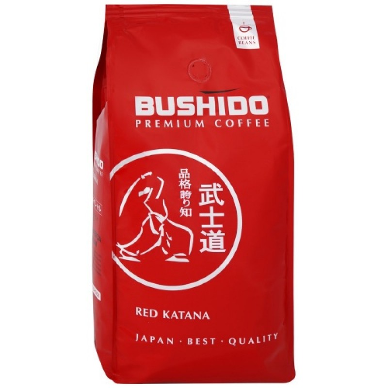 Кофе Бушидо Рэд Катана красный ЗЕРНО 1кг Швейцария купить продукты с доставкой  - интернет-магазин Добродуша