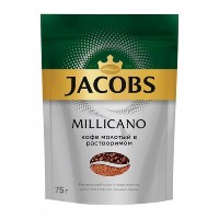 Кофе Якобс Милликано 75гр. пакет