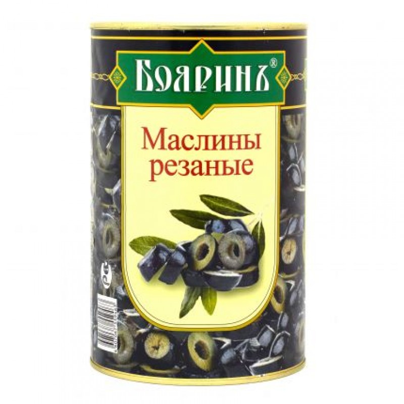 Маслины б/к  Бояринъ  300мл. ж/б купить продукты с доставкой  - интернет-магазин Добродуша
