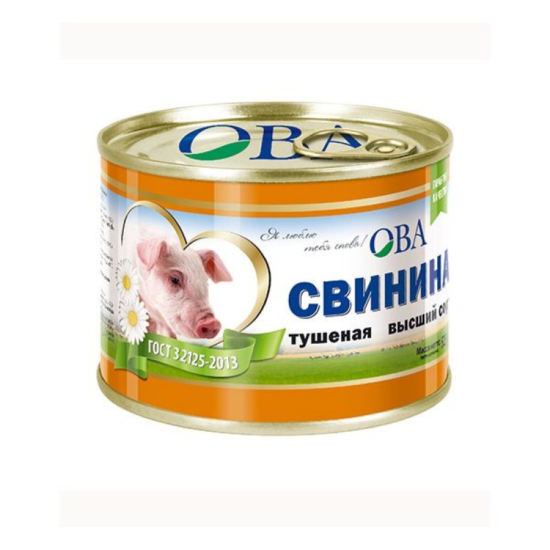 ОВА свинина в\с Дейма 525гр Калининград купить продукты с доставкой  - интернет-магазин Добродуша