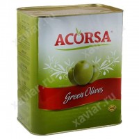 Оливки зеленые без косточки «ACORSA», 7,5 кг.