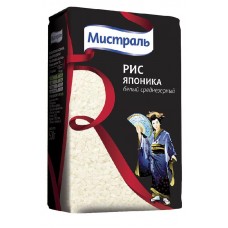 Рис Японика  Мистраль  пропаренный 0,5кг.