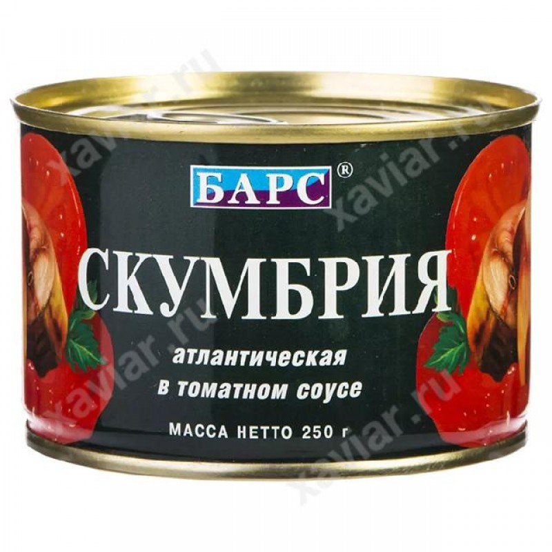 Скумбрия атлантическая в томатном «Барс», 250 гр. купить продукты с доставкой  - интернет-магазин Добродуша