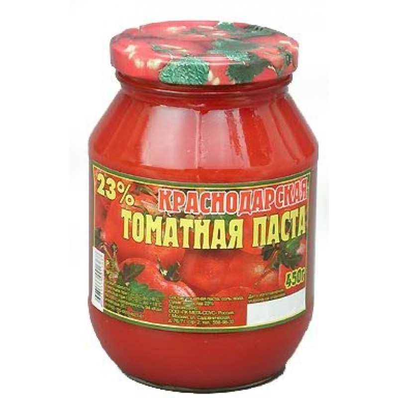 Томатная паста  Краснодарская  стекло 0,5кг., купить продукты с доставкой  - интернет-магазин Добродуша