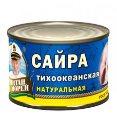 Капитан Морей (№6) сайра натуральная 250гр ж/б
