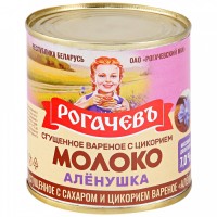 Молоко Аленушка сгущенное вареное с цикорием «Рогачевъ», 360 гр, 30 шт. в уп.