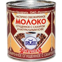 Рогачев молоко сгущенное с кофе 7%, 380 г