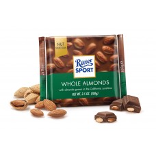 Шоколад Ritter Sport Молочный Цельный Миндаль, 100 г, 11 шт. в уп.