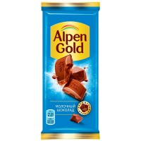 Шоколад молочный Альпен Гольд 85 г, 22 шт. в уп.