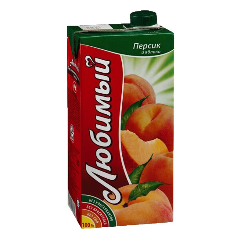 Сок Любимый Персик-Яблоко 1,93 л - Соки , нектары  Сок Любимый Сад купить продукты с доставкой